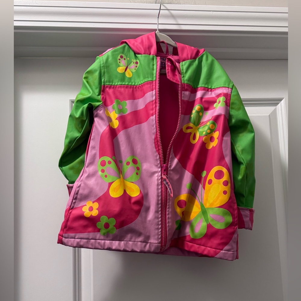 Colorful Butterfly Kids Raincoat